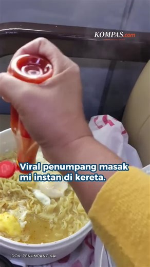 Penumpang Masak Mi Instan di Kereta, KAI: Membahayakan