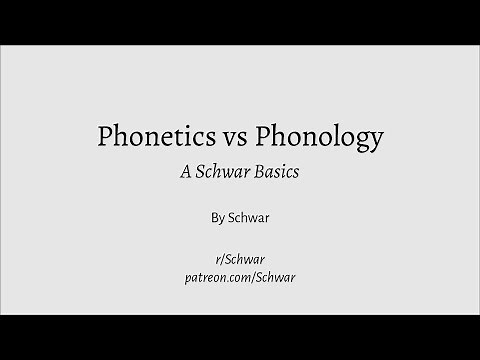 Phonetics vs Phonology