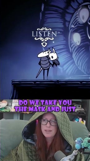 Why is he wearing that mask I have more questions now, Playing Hollow Knight #letsplay #gaming