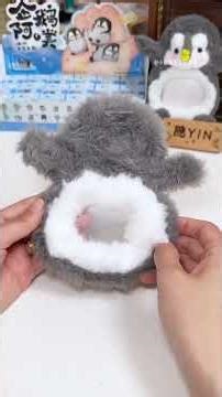 Rabbit Fur Twist Stick Card Holder Penguin Photo Frame DIY Tutorial