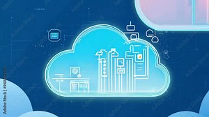 Explore cloud computing concepts with visual graphics showcasing technology, security, and data management techniques