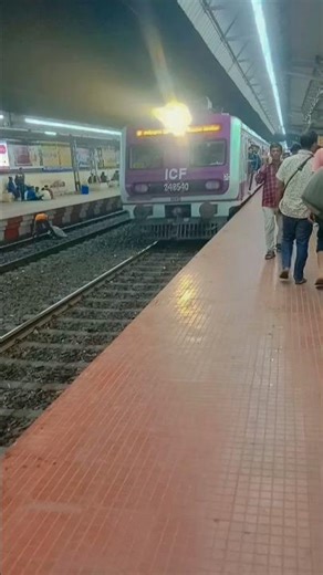 Local Train Night monsoon Storm Journey🌧️⛈️🌪️☔ #shorts​ #train​ #train​ #shorts