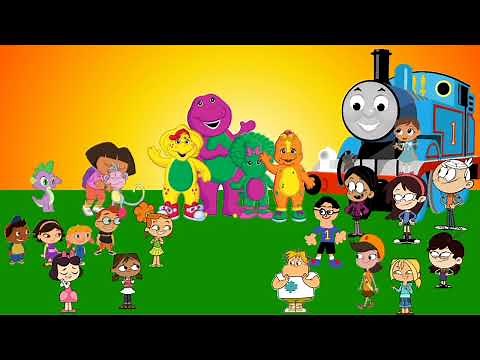 Thomas & his special friends with Barney & his friends
