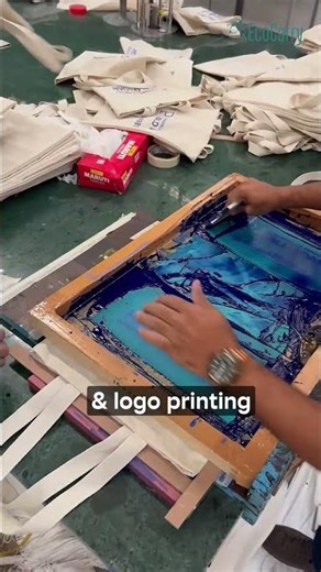 Custom Drawstring & Tote Bags | Logo Printed Eco-Friendly Packaging #shorts #packaging