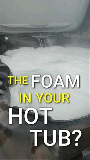 How to Remove Hot Tub Foam Fast / Hot Tub Foam Problem #shorts