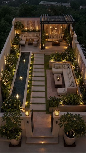 Modern Rooftop Terrace Design Ideas for South Asian Homes | Roof Garden Inspiration