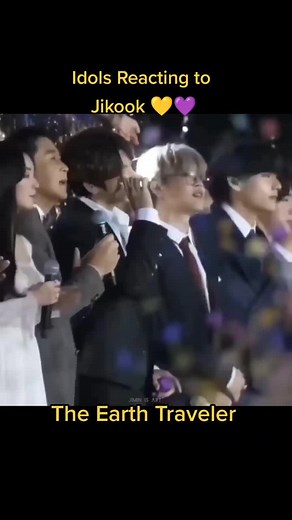 Idols Reacting to Jikook: The Earth Traveler Singing Duet | BTS Reaction