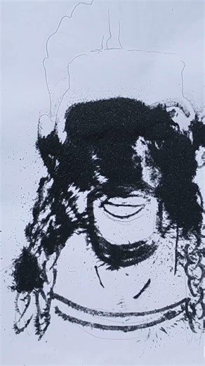 African boyz magnetic sand art