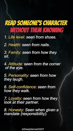 8 Psychological Signs That Reveal Someone's True Character #psychologyfacts #motivation #shorts