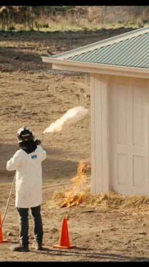 45K views · 779 reactions | Fireproof Your House With PAINT?! #fireprotection #innovation #construction #tradeshow #fireproof | BYOT | Facebook