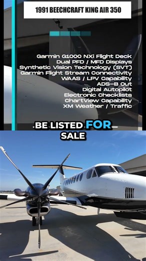 This King Air 350 is the full package—powerful, comfortable, and upgraded throughout.