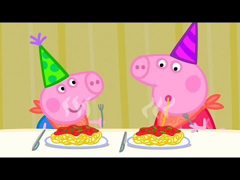 Grandpa Pig's Birthday Spaghetti | Peppa Pig Full Episodes | Kids Videos