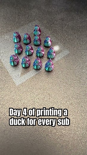 Day 4 of 3d printing a duck for every sub #engineering #3dprinting #duck