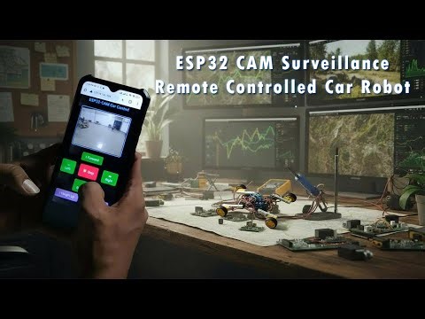 ESP32 CAM Surveillance Remote Controlled Car Robot Web Server | M42 TECH