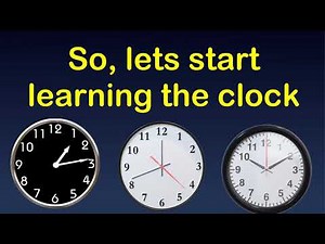 Telling the time | Learning Clock for kids | Learn to tell the time