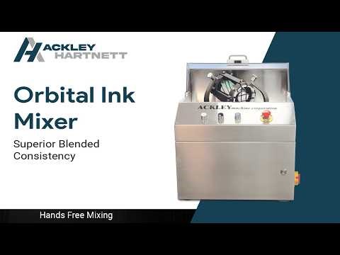Orbital Ink Mixer: Printing Ink Mixing Machine for Pharmaceutical & Confectionery Edible Inks