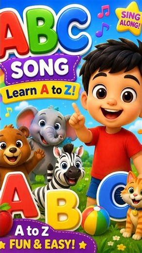 ABC Song for Kids | Learn Alphabet A to Z | Fun ABC Learning Song for Toddlers & Preschoolers