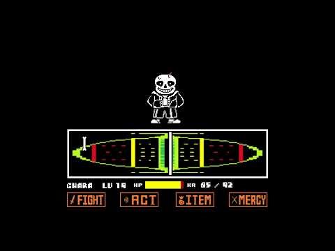 Undertale sans fight gameplay.