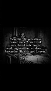 85 Years Ago, Anne Frank Was Captured in This Footage..#AnneFrank#WWII#NeverForget