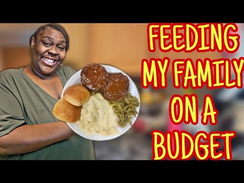 Family Dinner Under $15 | Juicy Hamburger Steak, Mashed Potatoes & Green Beans