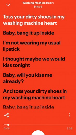 Washing Machine Heart - Mitski Full Song Lyrics