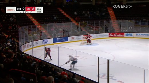 Nic Whitehead (#NHLDraft) gets the rebound from Filip Ekberg (#NHLDraft) and finds the back of the net to tie us up 🎯 #CapitalTerritory | Ontario Hockey League | Ottawa 67's