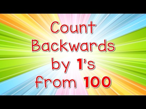 Count Backwards By 1s From 100 | Jack Hartmann