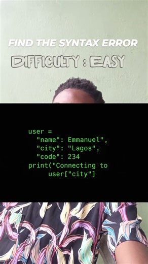 Can you find the Syntax Error? #computerscience #python