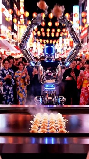 Robot Chef Cooks for Tokyo's Street Festival!