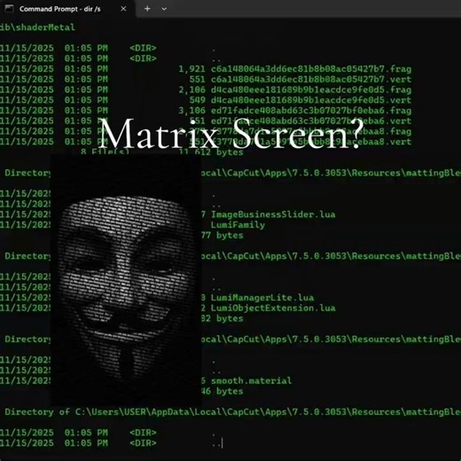 Matrix screen effect tutorial