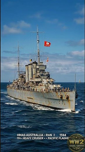 HMAS Australia — The Cruiser That Took Kamikaze Hits and Kept Fighting