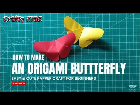 How to Make an Origami Butterfly 🦋 #origamibutterfly #butterflyorigami #paperbutterfly #origami