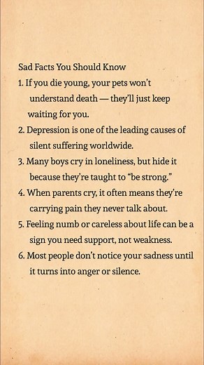 💔 Sad Facts About Life Everyone Should Know 😢 #LifeTruths #MentalHealth