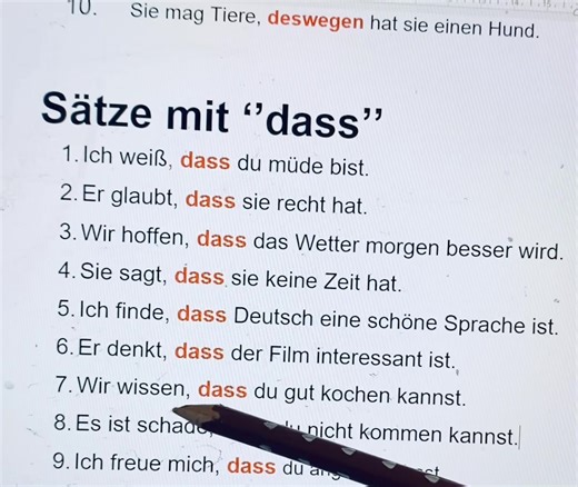 2.6K views · 82 reactions | Sätze mit dass #dass #deutschlernen #deutsch #deutschlernen German | Riter Lernraum | Facebook