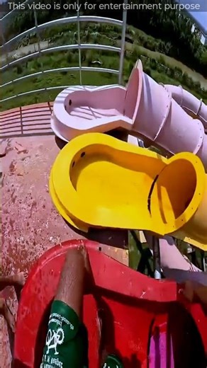 Water Slide Ride | Full Speed Splash 💦#shorts #feed