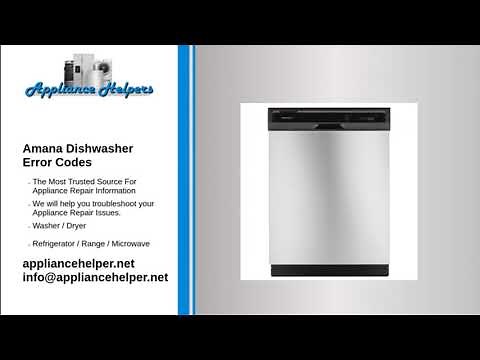Amana Dishwasher Error Codes