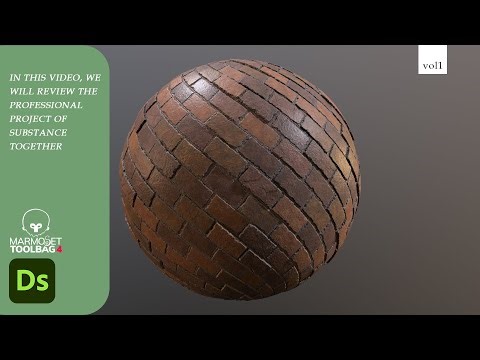 Free tutorial Substance designer-How Create Brick Texture in Substance Designer / part1