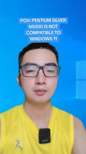 My Laptops Chipset Pentium Silver N5000 is not compatible to Windows 11 so i have to stay on Windows 10 extended security program until Next Year October 2026 after that I have to make a choice to stay on windows 10 with no updates or switch to linux. This applies to consumers worldwide. #microsoft #pentiumsilvern5000 #windows10 #windows11 #linux @Microsoft @Windows