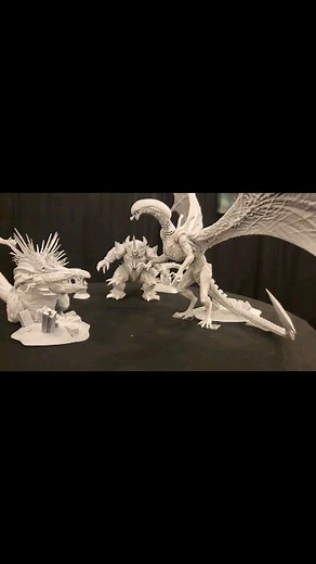 5.6K views · 28 reactions | Some magnificent kaiju hybrid works by @lawrencewu.draws at Monsterpalooza #Monsterpalooza #Destroyah #Godzilla #xenomorph #kaiju #art #3dprinting | The Kaiju Kingdom Podcast | Facebook