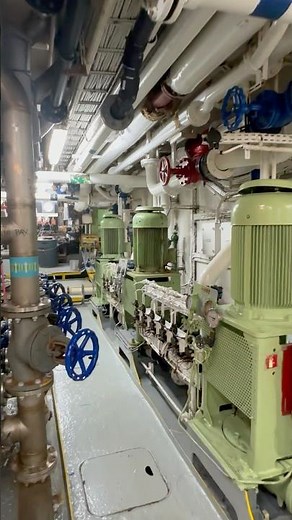 Cruise ship engine room