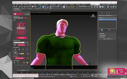 3Dmax插件-角色自动绑定插件IKMAX v1.72 +教程