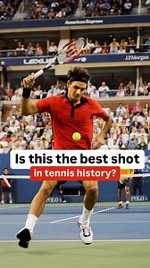 Pure magic by Federer ✨ Is this the best shot in tennis history? 🎥: @usopen #federer #tweener #hotshot | Tennis Highlight Arena