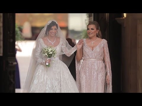 Mother Walking Her Daughter Down The Aisle,Amazing Wedding Moment.