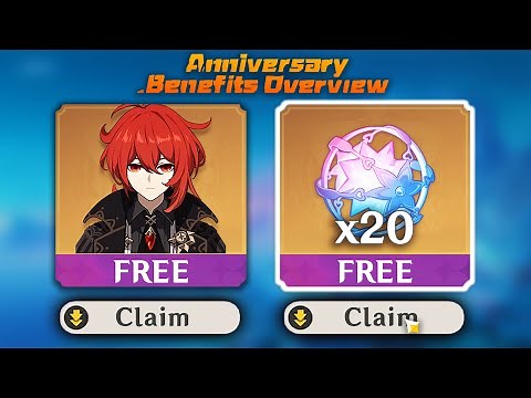 NEW UPDATE! GENSHIN 5TH ANNIVERSARY FREE REWARDS, DATE AND FREE 5 STAR CONFIRMED - Genshin Impact