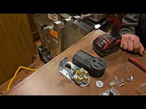 How to install a 240V range outlet