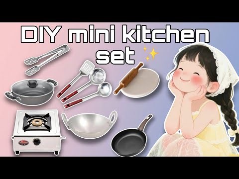 DIY mini kitchen set how to make kitchen set