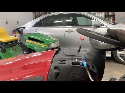 How to fix / repair your broken throttle lever on a Craftsman Lawn mower tractor.YTS4000,4000 series