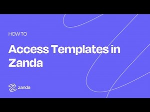 Accessing Zanda Templates