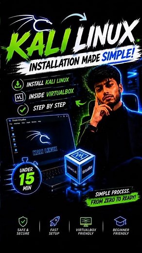 Kali Linux Setup in 1min #kalilinux #ethicalhacking #cybersecurity #infosec #linux #redteam #hacking