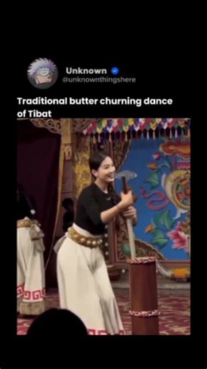 The traditional butter churning dance of Tibet is indeed very famous and holds deep cultural and spiritual meaning. In Tibet, butter—especially yak butter—has been an essential part of daily life, used in food, butter tea, and most importantly in monasteries for butter lamps, which are offerings symbolizing wisdom and enlightenment. The butter churning dance represents this sacred connection, where performers mimic the rhythmic movements of churning butter while dressed in traditional attire. It
